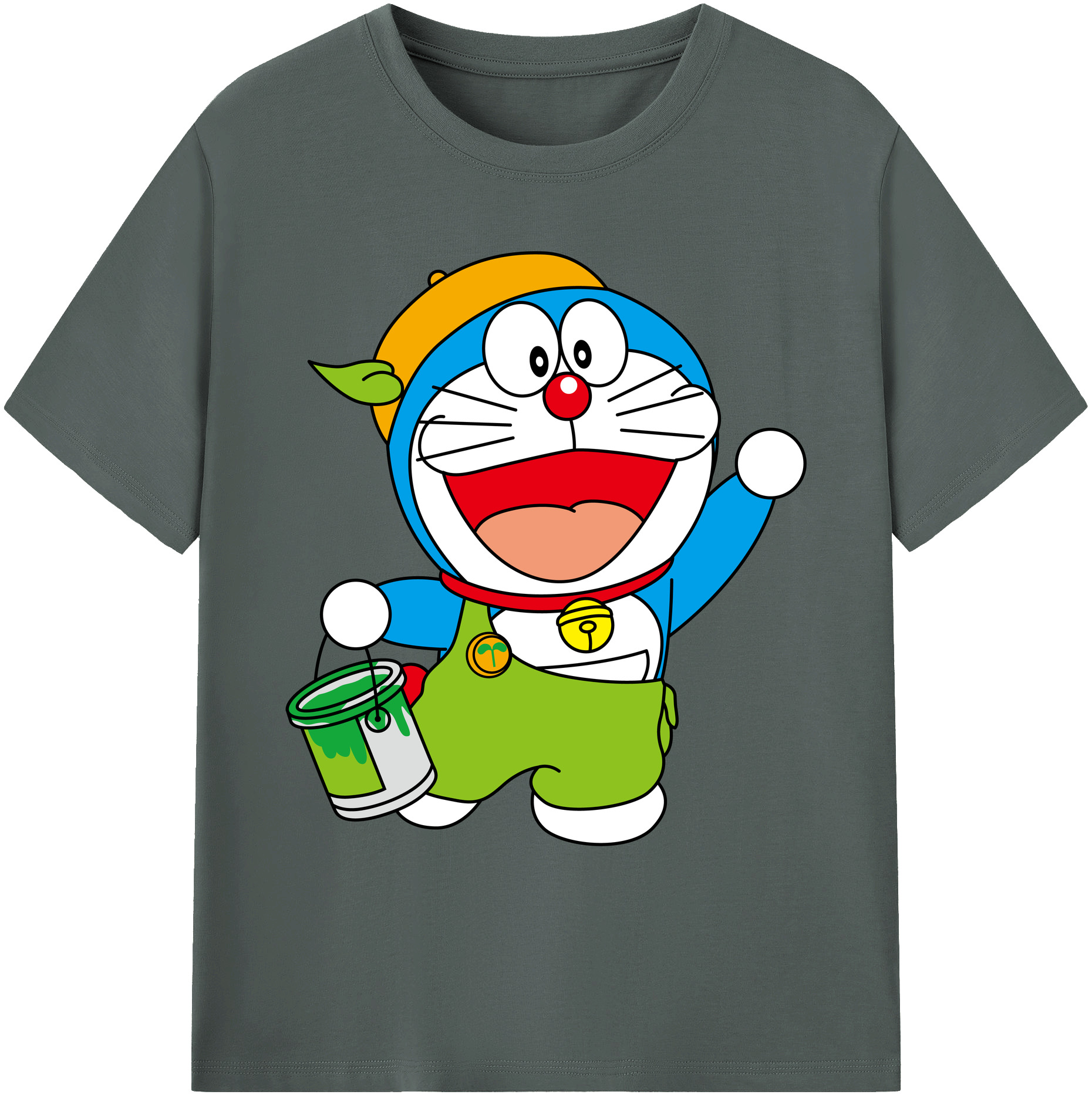 （画像用） ドラえもん Doraemon 綿100％ メンズ半袖Tシャツ｜肌触りやわらか＆通気性